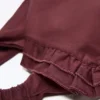 Bandana de pele com folhos