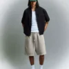 Bermudas com corte largo e estampado – Calções e bermudas – Homem