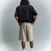 Bermudas com corte largo e estampado – Calções e bermudas – Homem