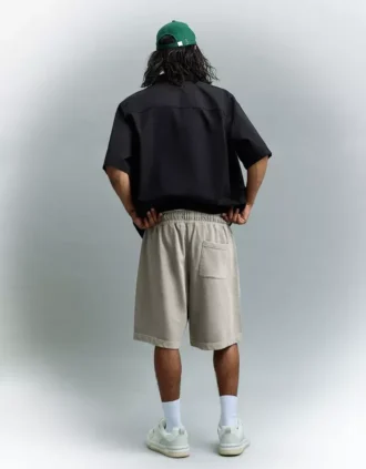 Bermudas com corte largo e estampado – Calções e bermudas – Homem