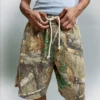 Bermudas com corte largo e estampado – Calções e bermudas – Homem