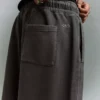 Bermudas de corte largo com lavagem desbotada – Calções e bermudas de ganga