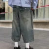 Bermudas de Denim super largas – Calções e bermudas de Denim