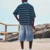 Bermudas largas de Denim – Calções e calções de Denim