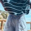Bermudas largas de Denim – Calções e calções de Denim