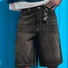 Bermudas longas de Denim – Calções e calções de Denim – Homem