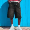 Bermudas longas de Denim – Calções e calções de Denim – Homem