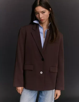 Blazer básico – Casacos e gabardinas