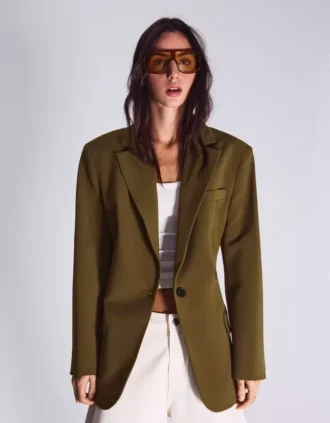 Blazer com fivela nas costas – Casacos e gabardinas