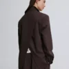 Blazer de riscas com botões duplos – Casacos e gabardinas