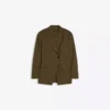 Blazer de riscas com botões duplos – Casacos e gabardinas