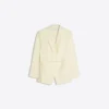 Blazer esvoaçante com cordão – Casacos e gabardinas