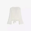 Blusa cruzada estampada