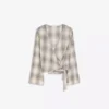 Blusa cruzada estampada