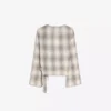 Blusa cruzada estampada