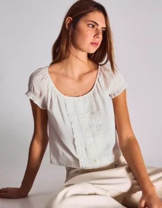 Blusa de manga curta – Camisas e blusas