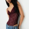 Body com alças de renda