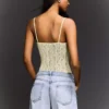 Body com alças de renda