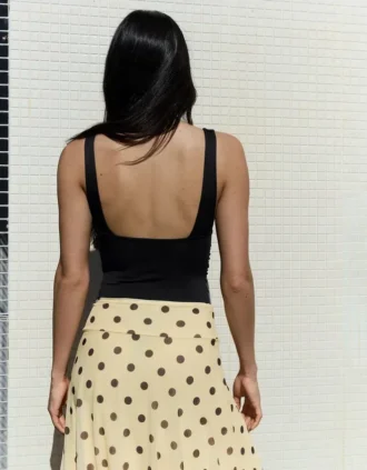 Body com alças franzidas