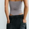 Body drapeado com alças