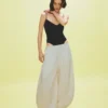 Body drapeado com alças