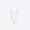 Body drapeado com alças