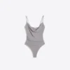Body drapeado com alças