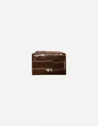 Bolsa com estampado animal e acabamento em imitação de verniz com relevo – Acessórios