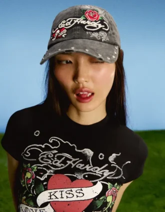 Boné bordado Ed Hardy X Bershka