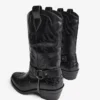 Bota de cowboy com detalhe em corrente – Botins – Homem