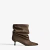 Botas de cano curto com saltos altos – Botins e botins