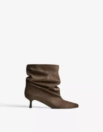 Botas de cano curto com saltos altos – Botins e botins