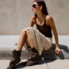 Botas de cano curto com saltos altos – Botins e botins