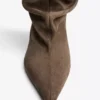 Botas de cano curto com saltos altos – Botins e botins