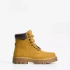 Botins de cano curto com detalhes acolchoados – Calçado