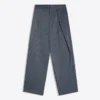 Calças baggy com pinças duplas
