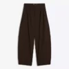 Calças baggy jogger super largas com pregas