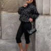 Calças capri com aberturas nas bainhas – #Bershkastyle – Mulher