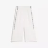 Calças capri técnicas com cordões – Calças