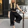 Calças curtas de renda com vira baixa – #Bershkastyle – Mulher