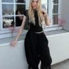 Calças curtas de renda com vira baixa – #Bershkastyle – Mulher