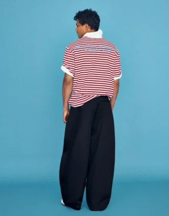 Calças de corte ajustado com perna larga – Bershka Lovers