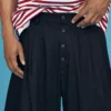 Calças de corte ajustado com perna larga – Bershka Lovers