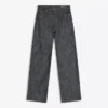 Calças de jeans boyfriend de cintura baixa com textura