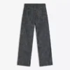 Calças de jeans boyfriend de cintura baixa com textura