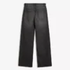 Calças de Jeans de cintura alta, corte Straight e perna Wide Leg – Calças