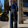 Calças de Jeans de cintura alta, corte Straight e perna Wide Leg – Calças – Mulher