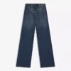 Calças de jeans de cintura baixa e perna reta