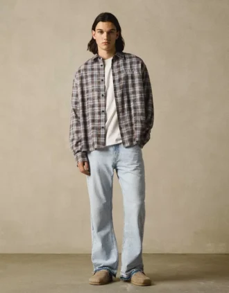 Calças de Jeans de corte reto e largo – Jeans