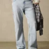 Calças de Jeans de corte reto e largo – Jeans